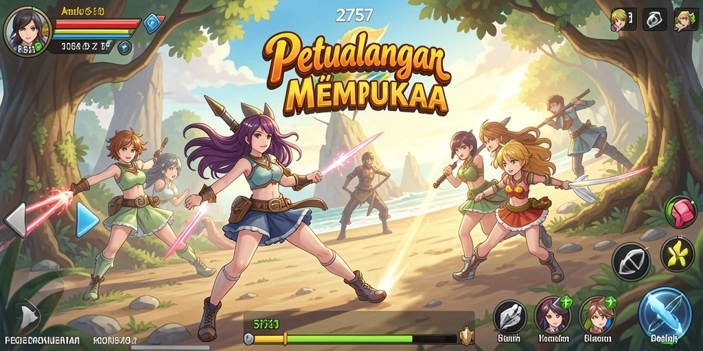 Tampilan gameplay <strong>2757</strong> yang menarik dan penuh warna.