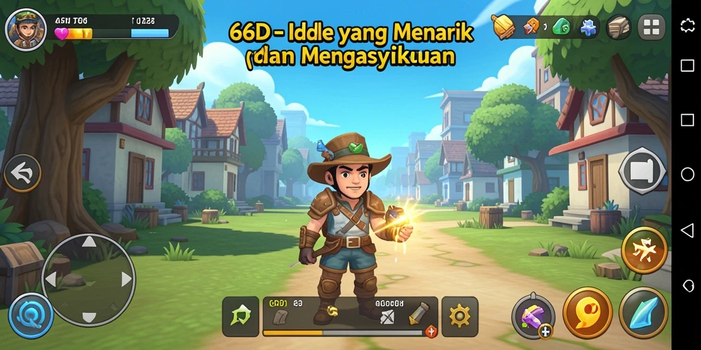 Tampilan gameplay yang menarik dan interaktif dari 66D.