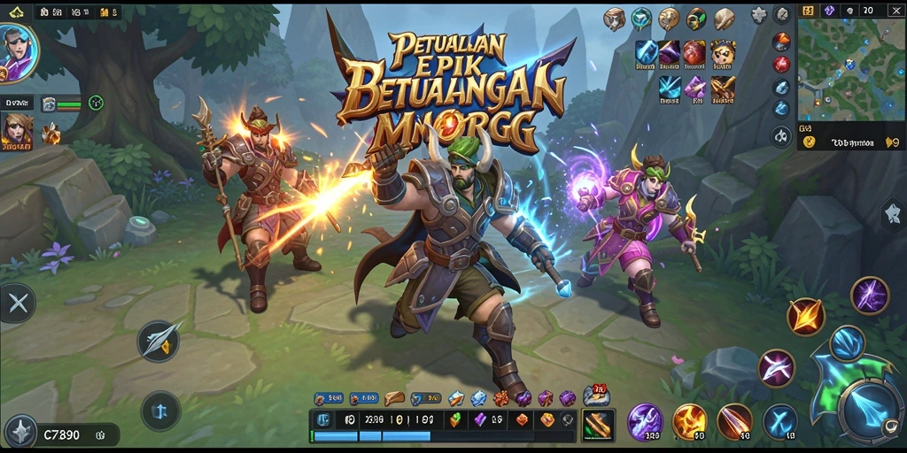 Screenshot C7890 menampilkan aksi pertempuran yang mendalam dalam MMORPG.