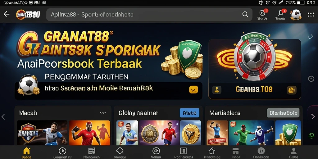 Tampilan gameplay <strong>GRANAT88</strong> yang menarik untuk taruhan olahraga.