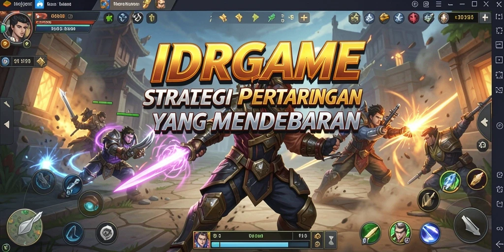 Tampilan gameplay menarik dengan strategi pertempuran yang mendalam.