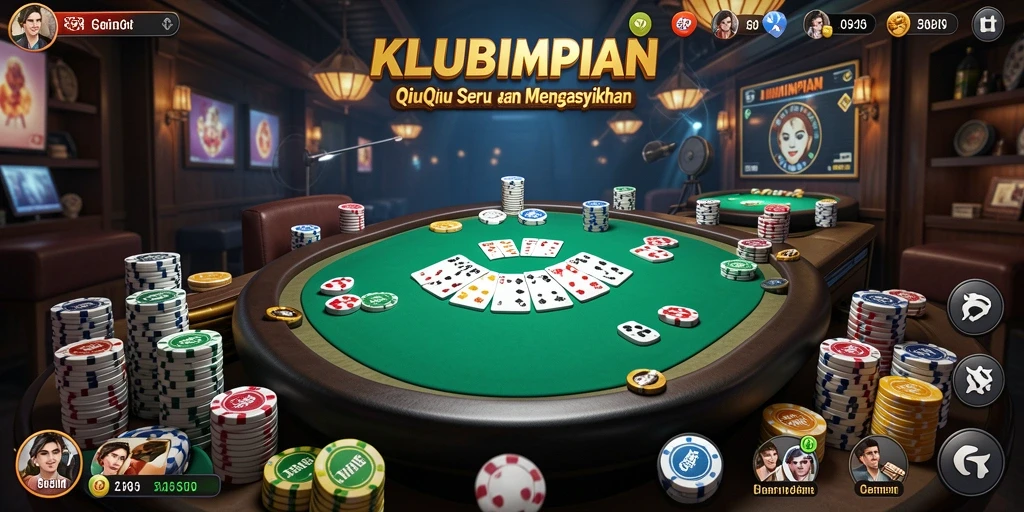 Tampilan gameplay QiuQiu yang seru di KLUBIMPIAN.