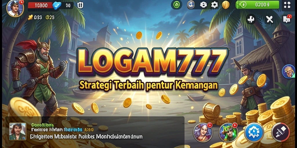 Tampilan gameplay LOGAM777 yang mendebarkan dan penuh strategi.