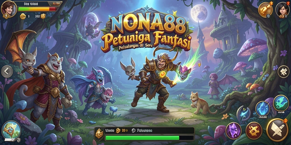 Screenshot NONA88 menampilkan aksi gameplay petualangan yang seru dan menakjubkan.