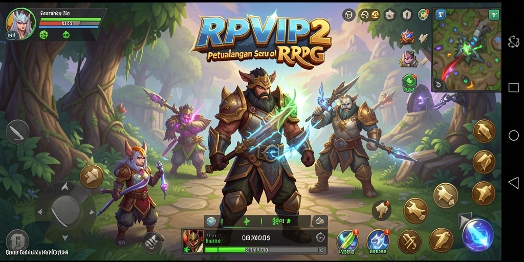 Tampilan gameplay RPVIP2 yang mendalam dan imersif.