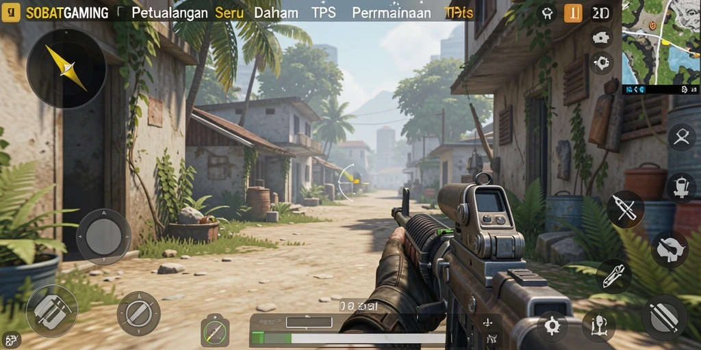 Tangkapan layar gameplay <strong>SOBATGAMING</strong> yang menunjukkan aksi seru dalam TPS.