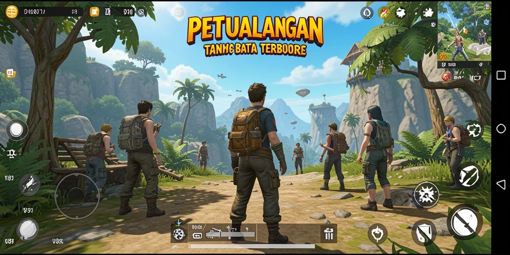 Gameplay V87 menampilkan petualangan seru di dunia terbuka yang luas.